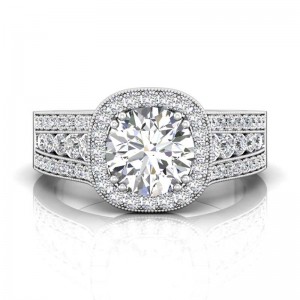 FlyerFit® 14K White Gold Encore Engagement Ring