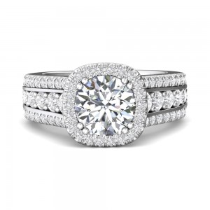 FlyerFit® 14K White Gold Encore Engagement Ring