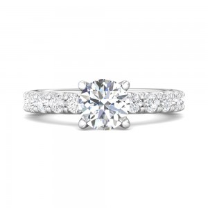 FlyerFit® 14K White Gold Encore Engagement Ring