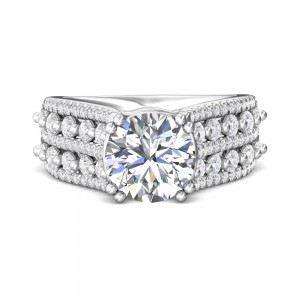 FlyerFit® 14K White Gold Encore Engagement Ring