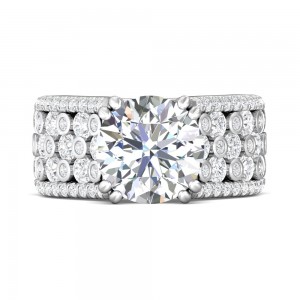 FlyerFit® 14K White Gold Encore Engagement Ring