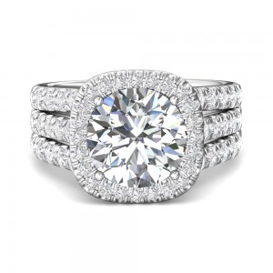 FlyerFit® 14K White Gold Encore Engagement Ring