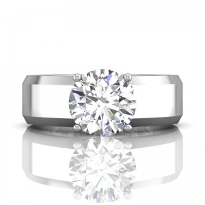 FlyerFit® 14K White Gold Encore Engagement Ring