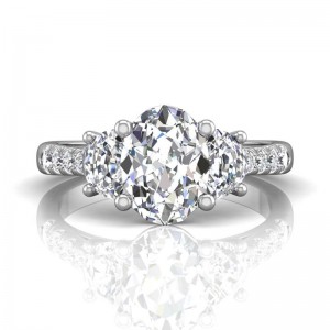 FlyerFit® 14K White Gold Encore Engagement Ring