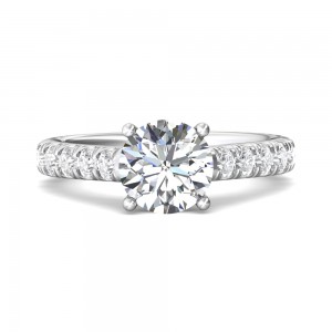 FlyerFit® 14K White Gold Encore Engagement Ring
