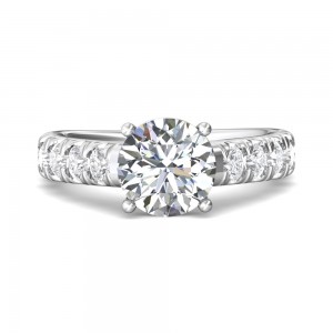 FlyerFit® 14K White Gold Encore Engagement Ring