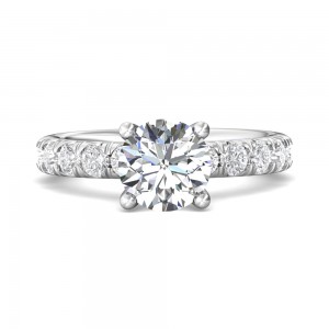 FlyerFit® 14K White Gold Encore Engagement Ring