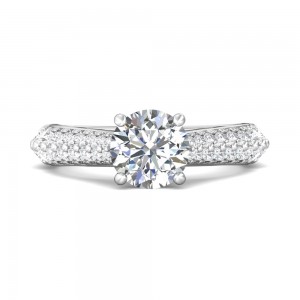 FlyerFit® 14K White Gold Encore Engagement Ring