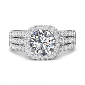 FlyerFit® 14K White Gold Encore Engagement Ring
