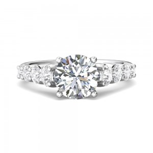 FlyerFit® 14K White Gold Encore Engagement Ring