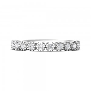 FlyerFit® 14K White Gold Stacker Wedding Band