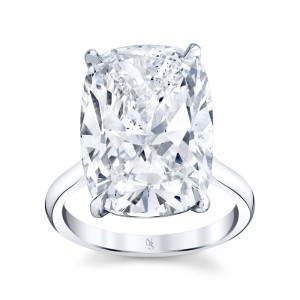 12.98 Carat Cushion Diamond Solitaire Ring