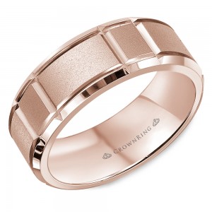 CrownRing Carved Wedding Band