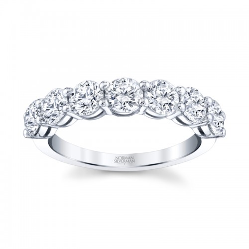 Round Diamond Halfway Band