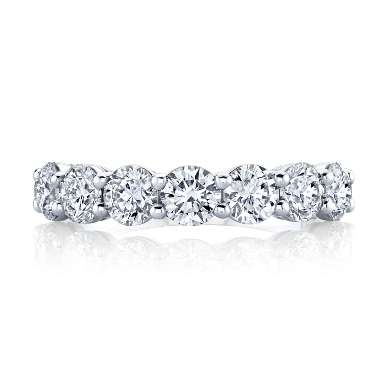 Round Diamond Halfway Band