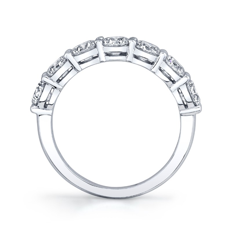 Round Diamond Halfway Band