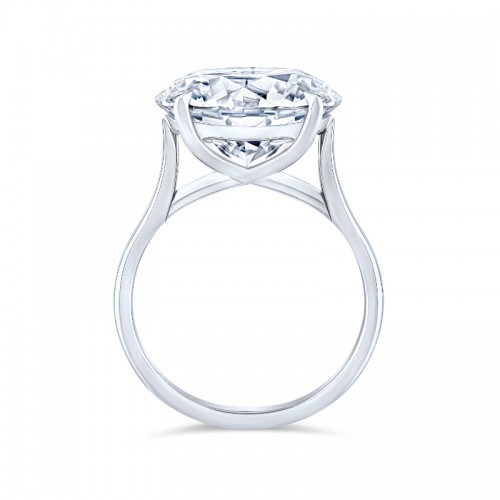 10.96 Carat Round Diamond Solitaire Ring