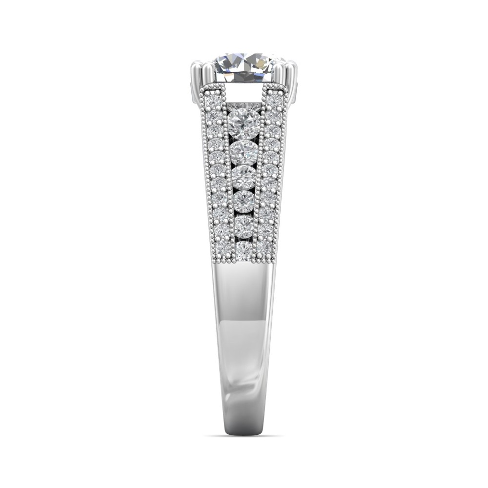 FlyerFit® 14K White Gold Encore Engagement Ring