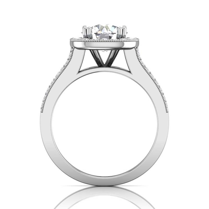 FlyerFit® 14K White Gold Encore Engagement Ring