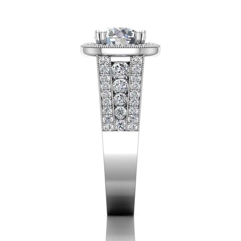 FlyerFit® 14K White Gold Encore Engagement Ring