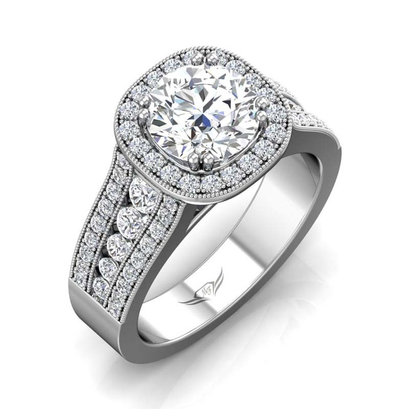 FlyerFit® 14K White Gold Encore Engagement Ring