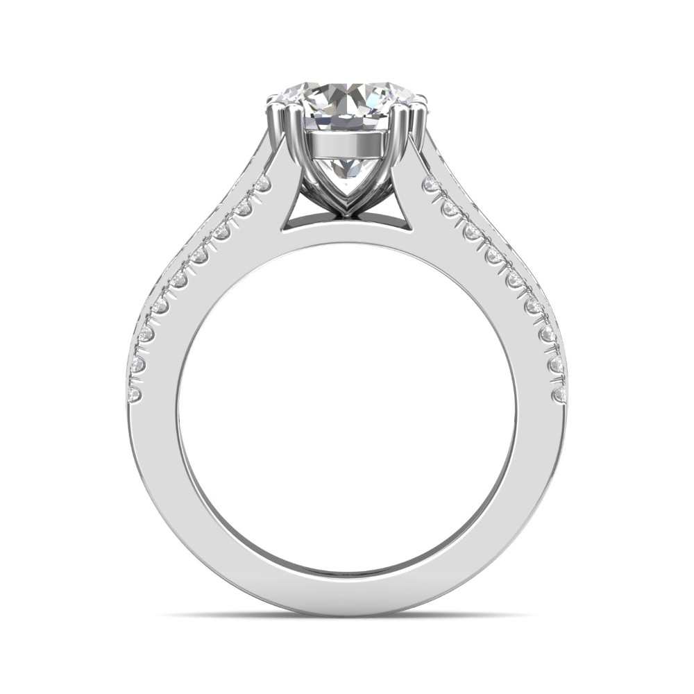 FlyerFit® 14K White Gold Encore Engagement Ring