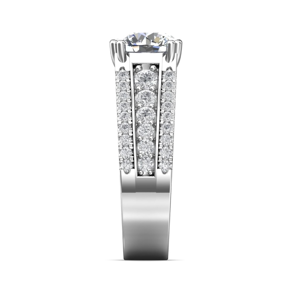 FlyerFit® 14K White Gold Encore Engagement Ring