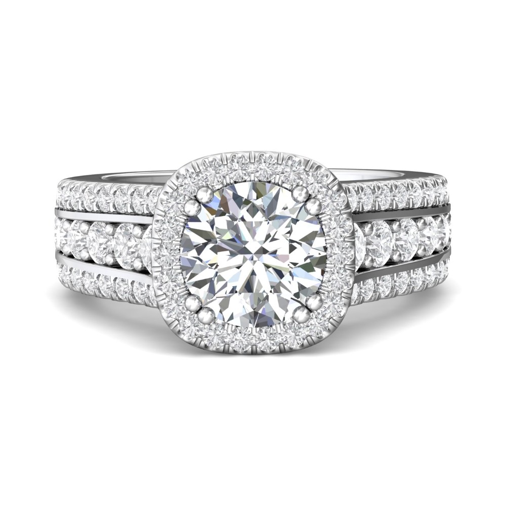 FlyerFit® 14K White Gold Encore Engagement Ring