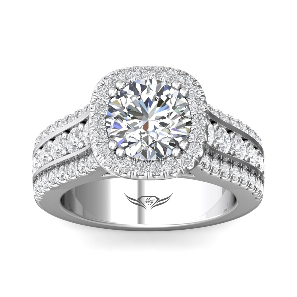 FlyerFit® 14K White Gold Encore Engagement Ring
