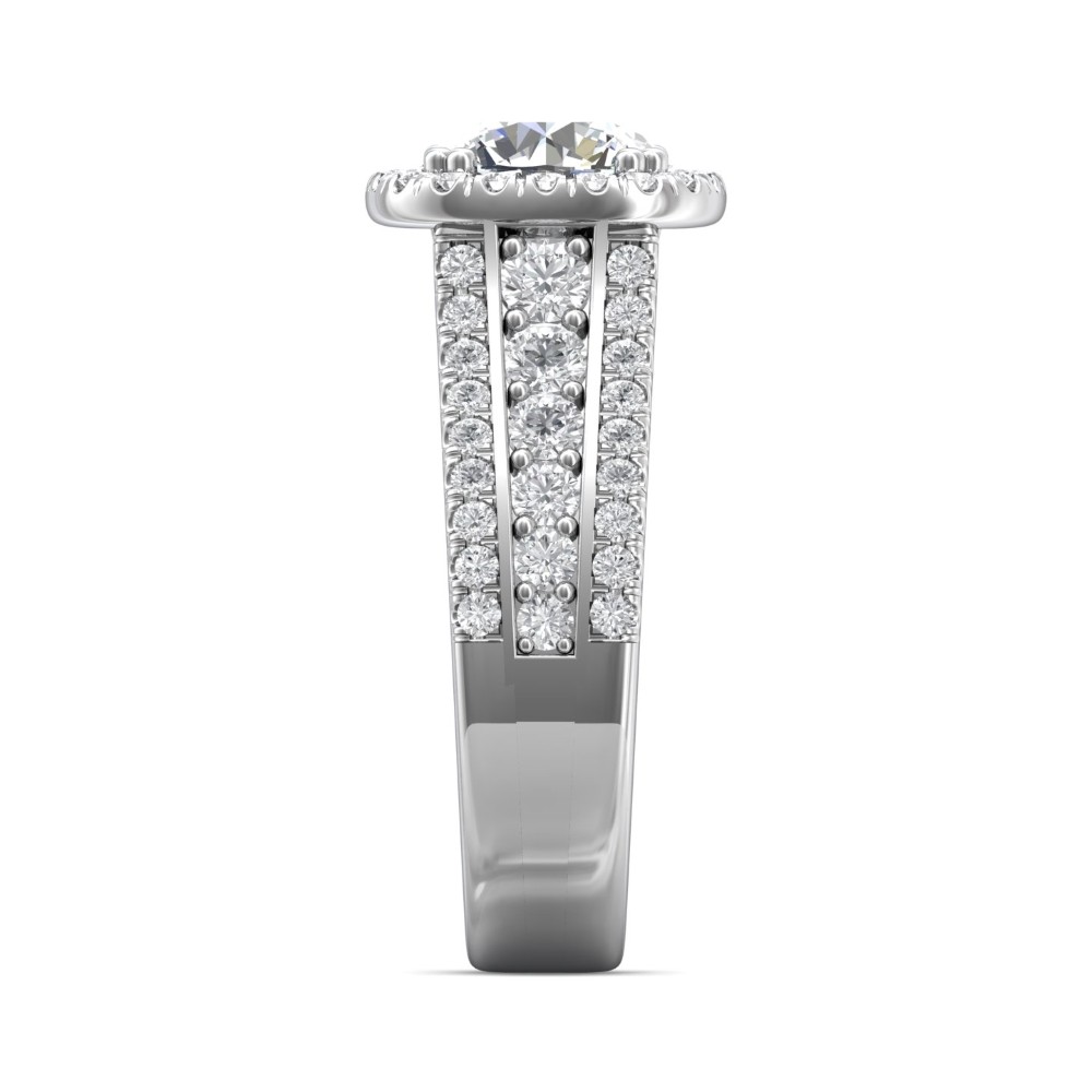 FlyerFit® 14K White Gold Encore Engagement Ring