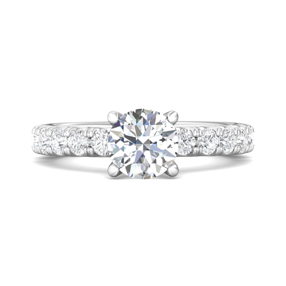 FlyerFit® 14K White Gold Encore Engagement Ring