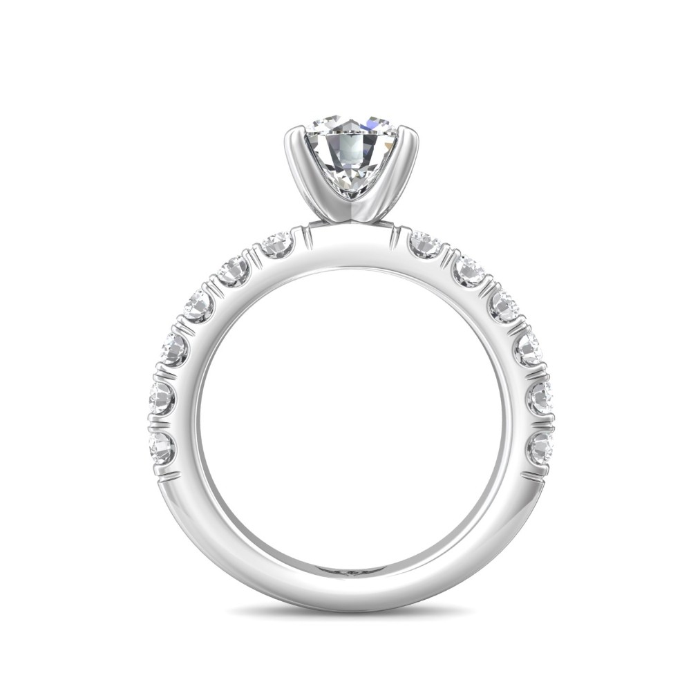 FlyerFit® 14K White Gold Encore Engagement Ring