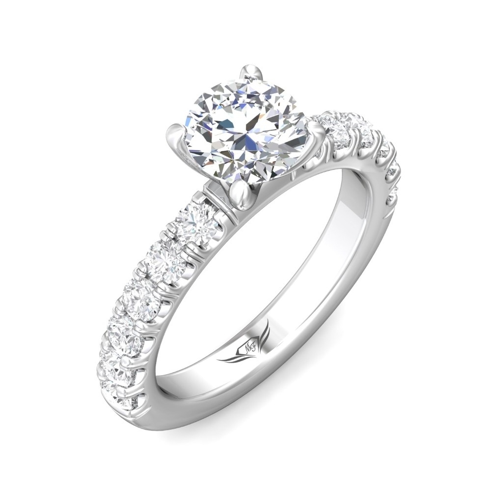 FlyerFit® 14K White Gold Encore Engagement Ring