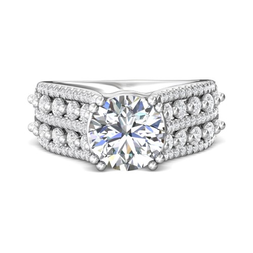FlyerFit® 14K White Gold Encore Engagement Ring