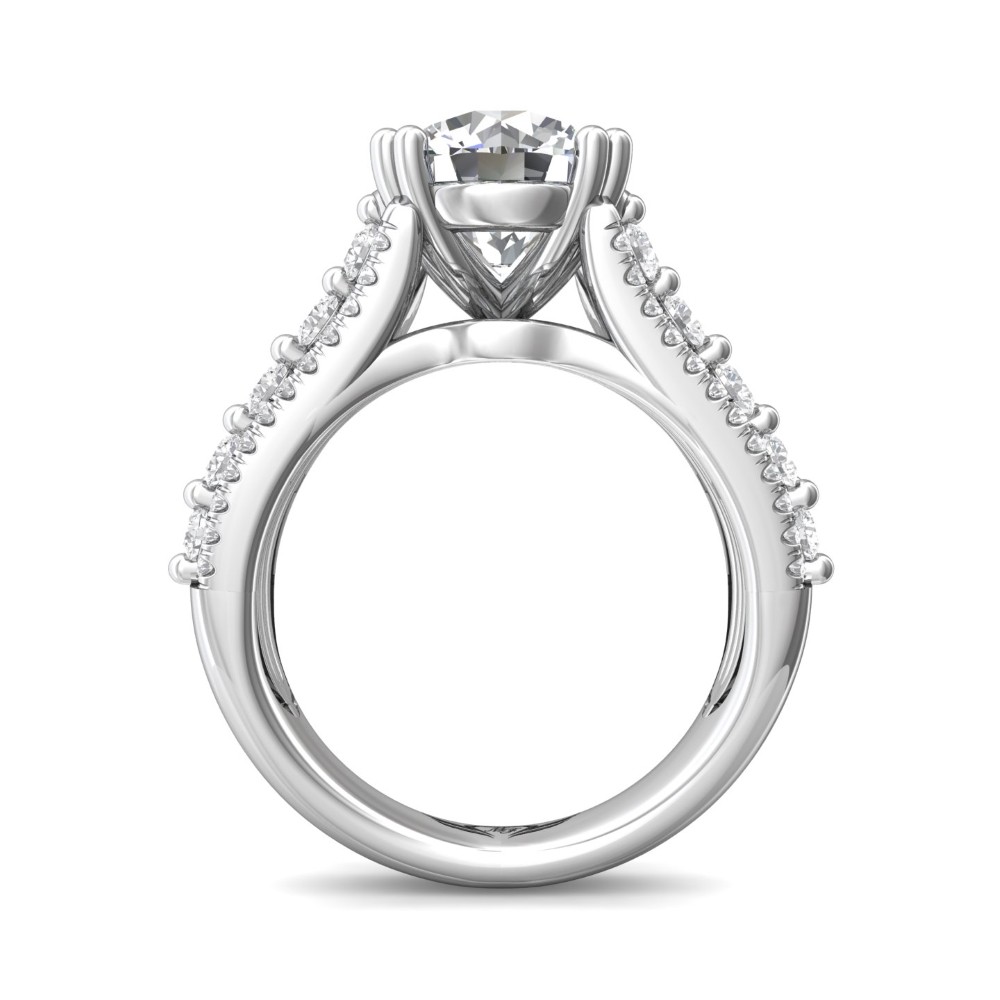 FlyerFit® 14K White Gold Encore Engagement Ring