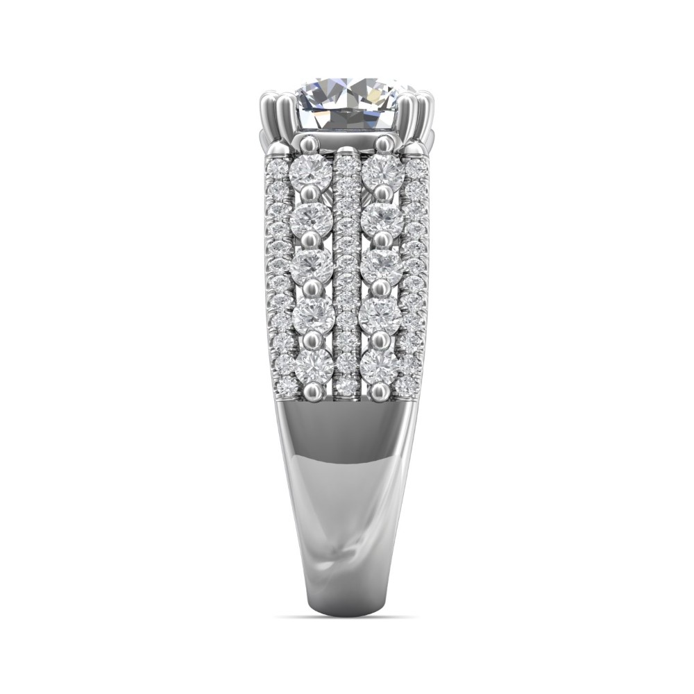 FlyerFit® 14K White Gold Encore Engagement Ring