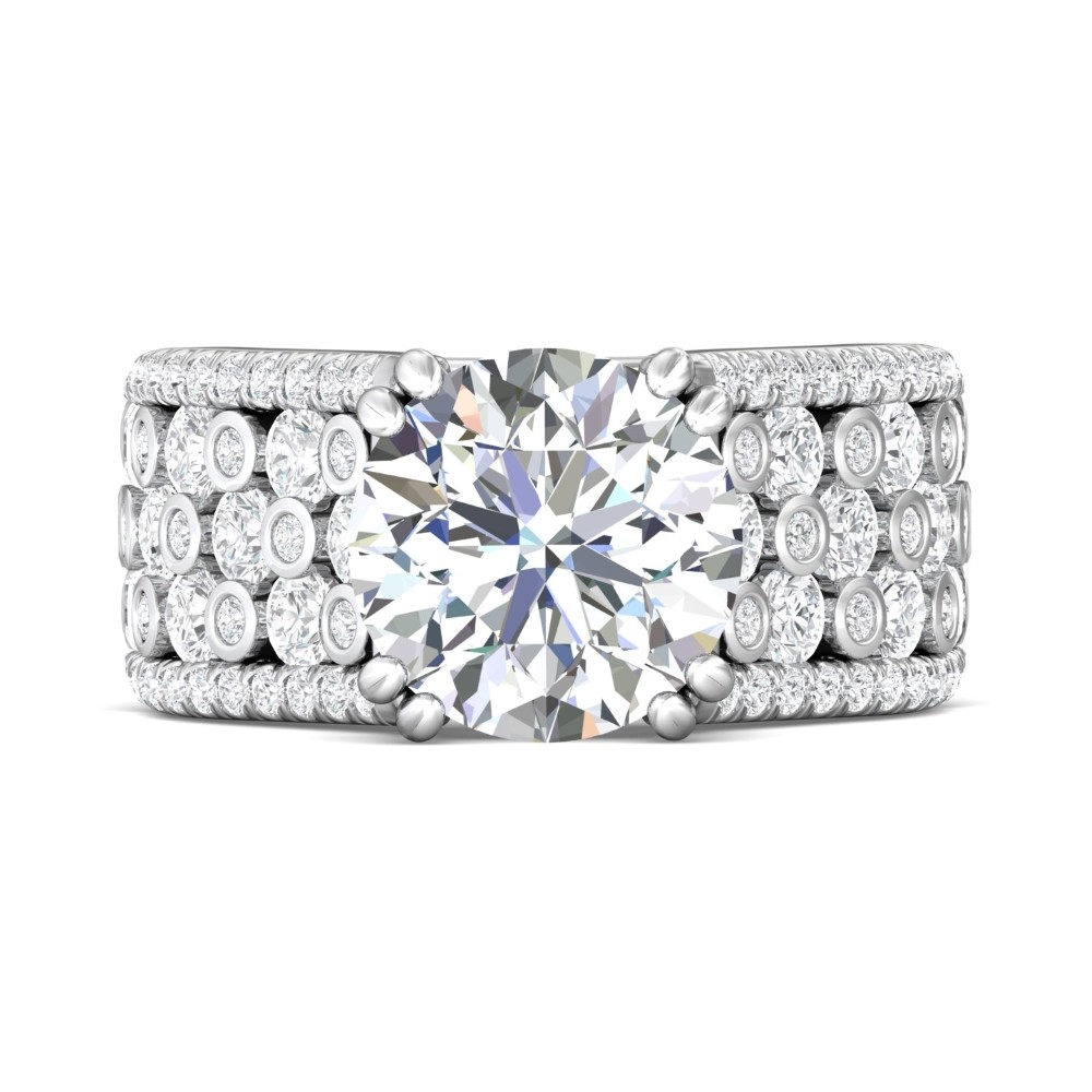FlyerFit® 14K White Gold Encore Engagement Ring