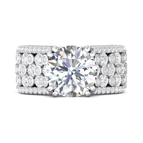 FlyerFit® 14K White Gold Encore Engagement Ring
