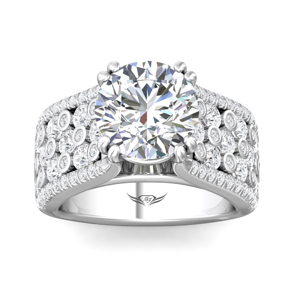 FlyerFit® 14K White Gold Encore Engagement Ring