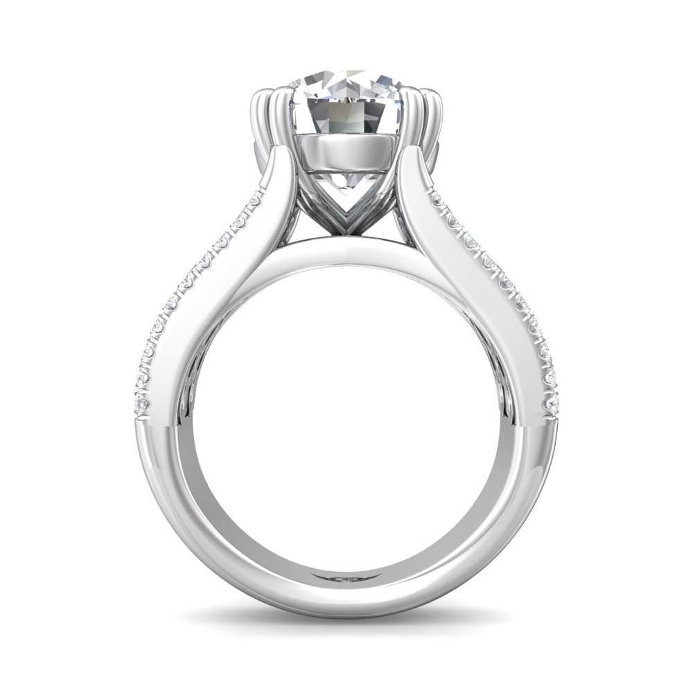 FlyerFit® 14K White Gold Encore Engagement Ring