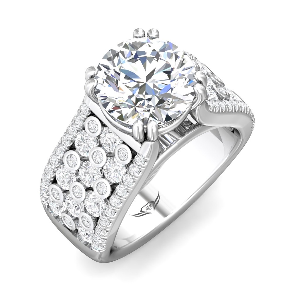 FlyerFit® 14K White Gold Encore Engagement Ring