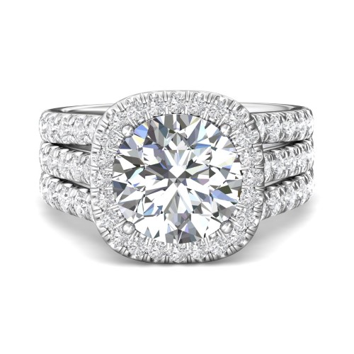 FlyerFit® 14K White Gold Encore Engagement Ring
