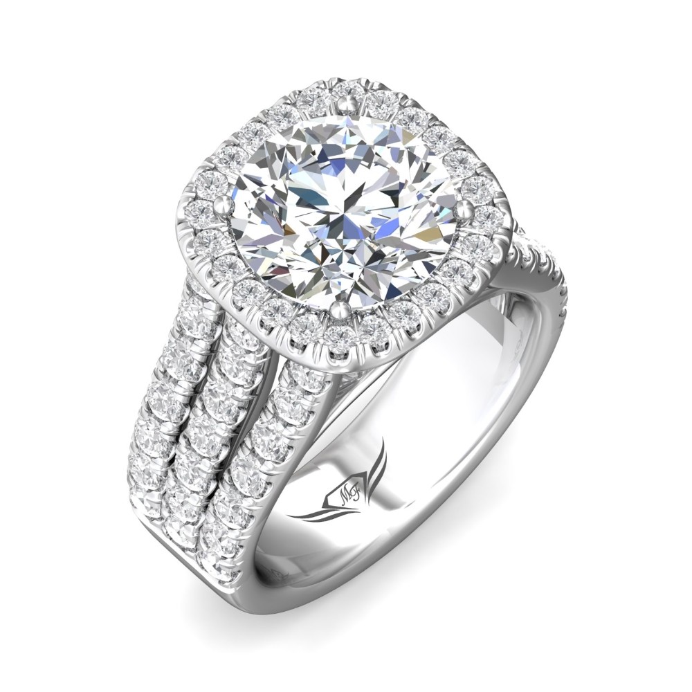 FlyerFit® 14K White Gold Encore Engagement Ring