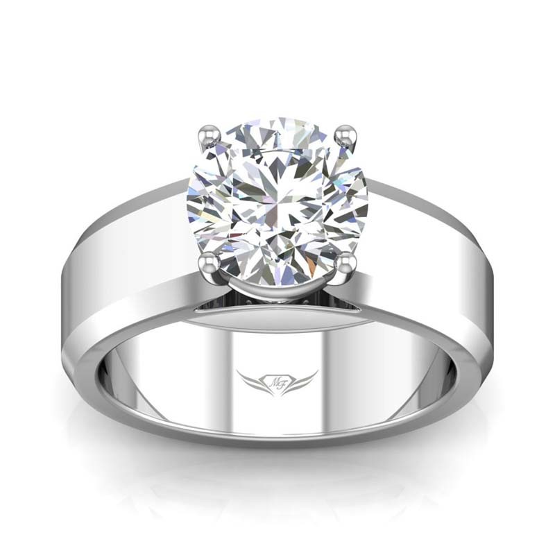 FlyerFit® 14K White Gold Encore Engagement Ring