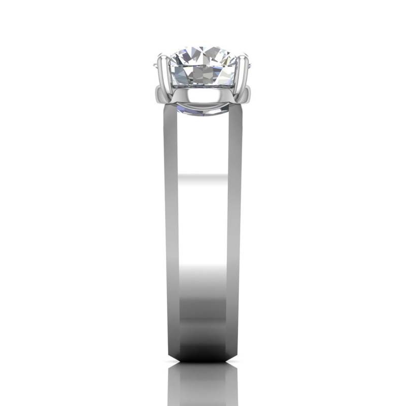 FlyerFit® 14K White Gold Encore Engagement Ring