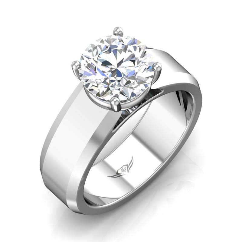 FlyerFit® 14K White Gold Encore Engagement Ring