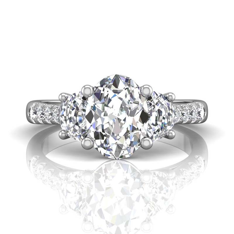 FlyerFit® 14K White Gold Encore Engagement Ring