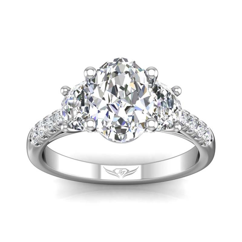 FlyerFit® 14K White Gold Encore Engagement Ring
