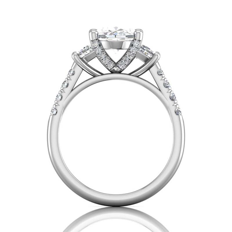 FlyerFit® 14K White Gold Encore Engagement Ring