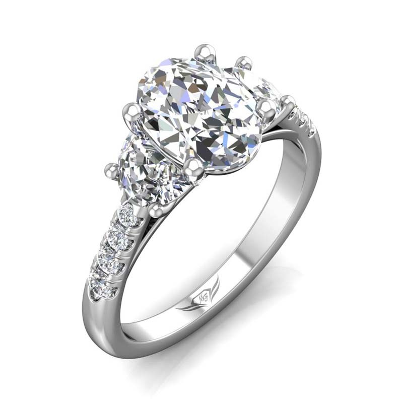 FlyerFit® 14K White Gold Encore Engagement Ring